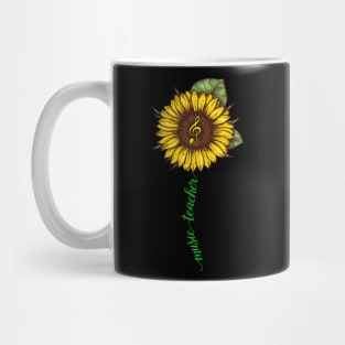 Music Teacher Sunflower Mug